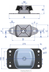 AMC Marine Mount XLarge A40