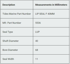 Tides LIP-SEAL-F-40MM