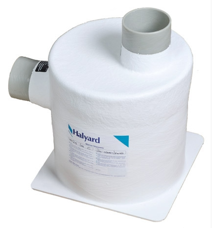 Halyard GRP Susturucu Yandan Giriş Üstten Çıkış 76/76mm