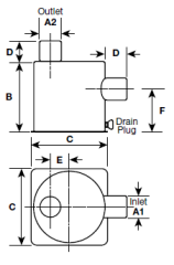 Halyard GRP Susturucu Yandan Giriş Üstten Çıkış 76/76mm